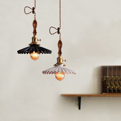 Elegant Ceramic Pendant Lamp with LED Light Included - Lusomart