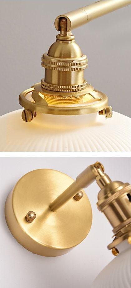 Classic Round Ceramic Wall Light with Bulb