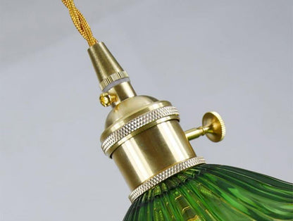Elegant Glass Floral Pendant Light with LED Bulb