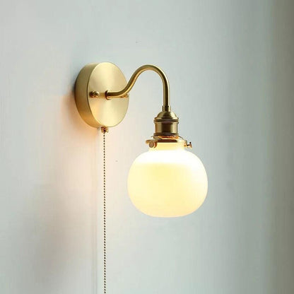 Retro Glass Sphere Wall Lamp