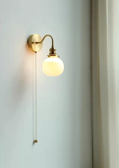Retro Glass Sphere Wall Lamp