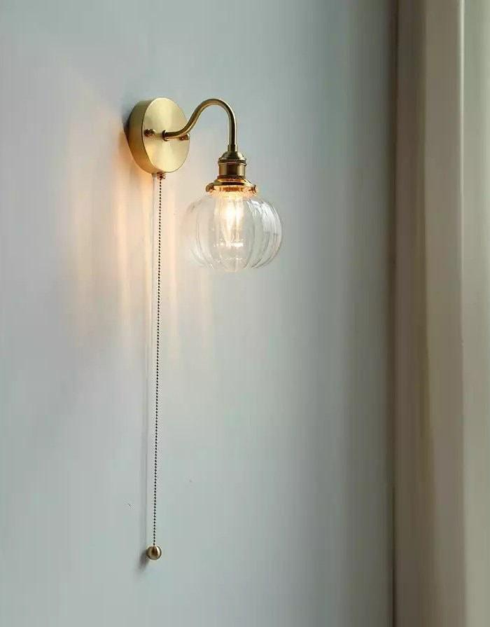 Retro Glass Sphere Wall Lamp - Lusomart