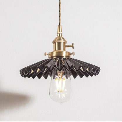 Elegant Ceramic Pendant Lamp with LED Light Included