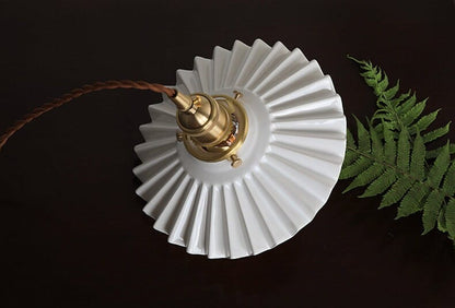 Elegant Ceramic Pendant Lamp with LED Light Included
