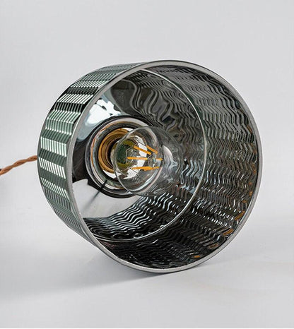 Sleek Green Glass Pendant Lamp with LED Light