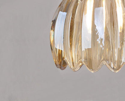 Small Elegant Glass Pendant Lamp with LED Bulb