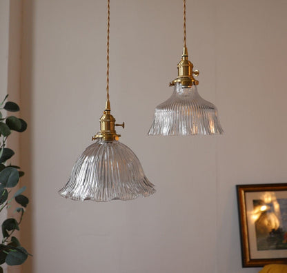 Elegant Glass Pendant Light with LED Bulb Included