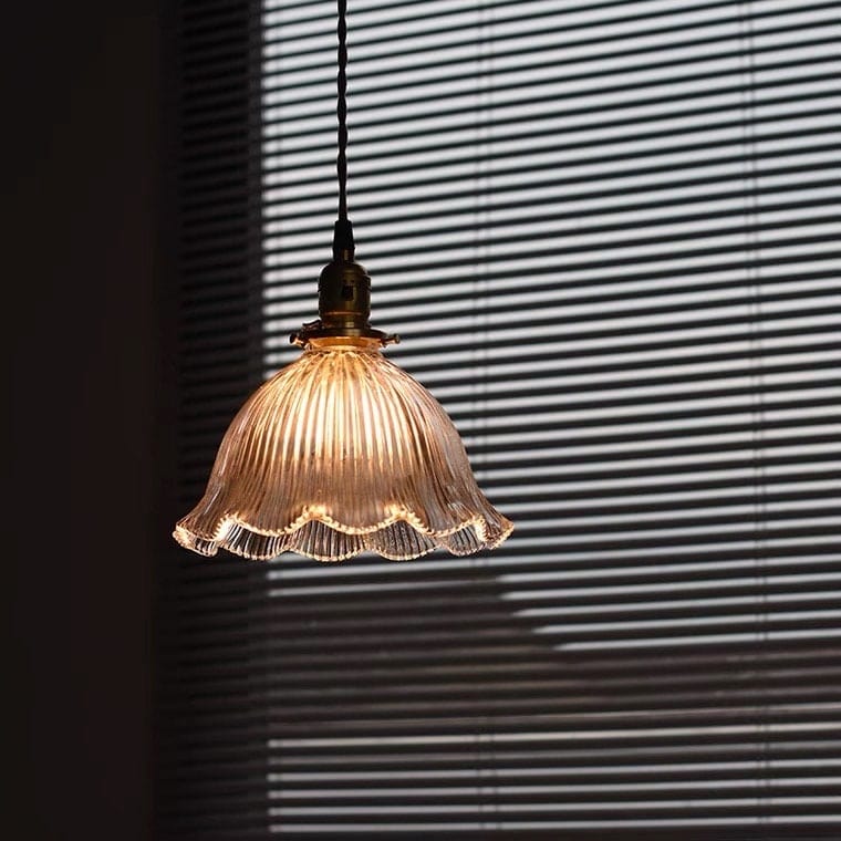 Elegant Glass Pendant Light with LED Bulb Included