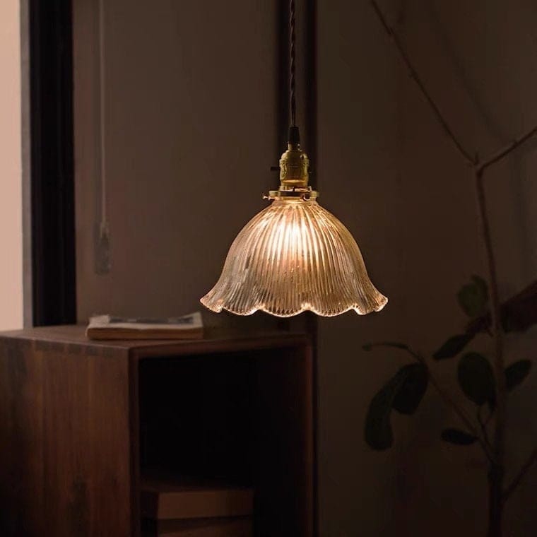 Elegant Glass Pendant Light with LED Bulb Included