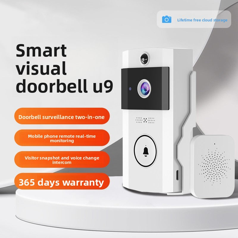 Wireless Smart Doorbell with Motion Alert & Night Vision