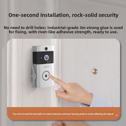 Wireless Smart Doorbell with Motion Alert & Night Vision