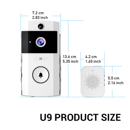 Wireless Smart Doorbell with Motion Alert & Night Vision