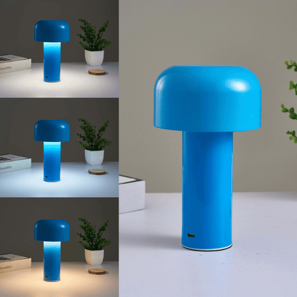 Portable LED Table Lamp In Metal And Glass