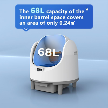 Smart Automatic Cat Litter Box with WiFi Control