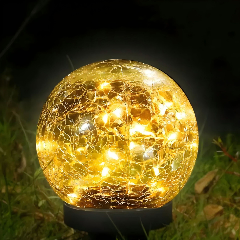 Garden LED Glass Ball Outdoor Pathway Lighting Decor
