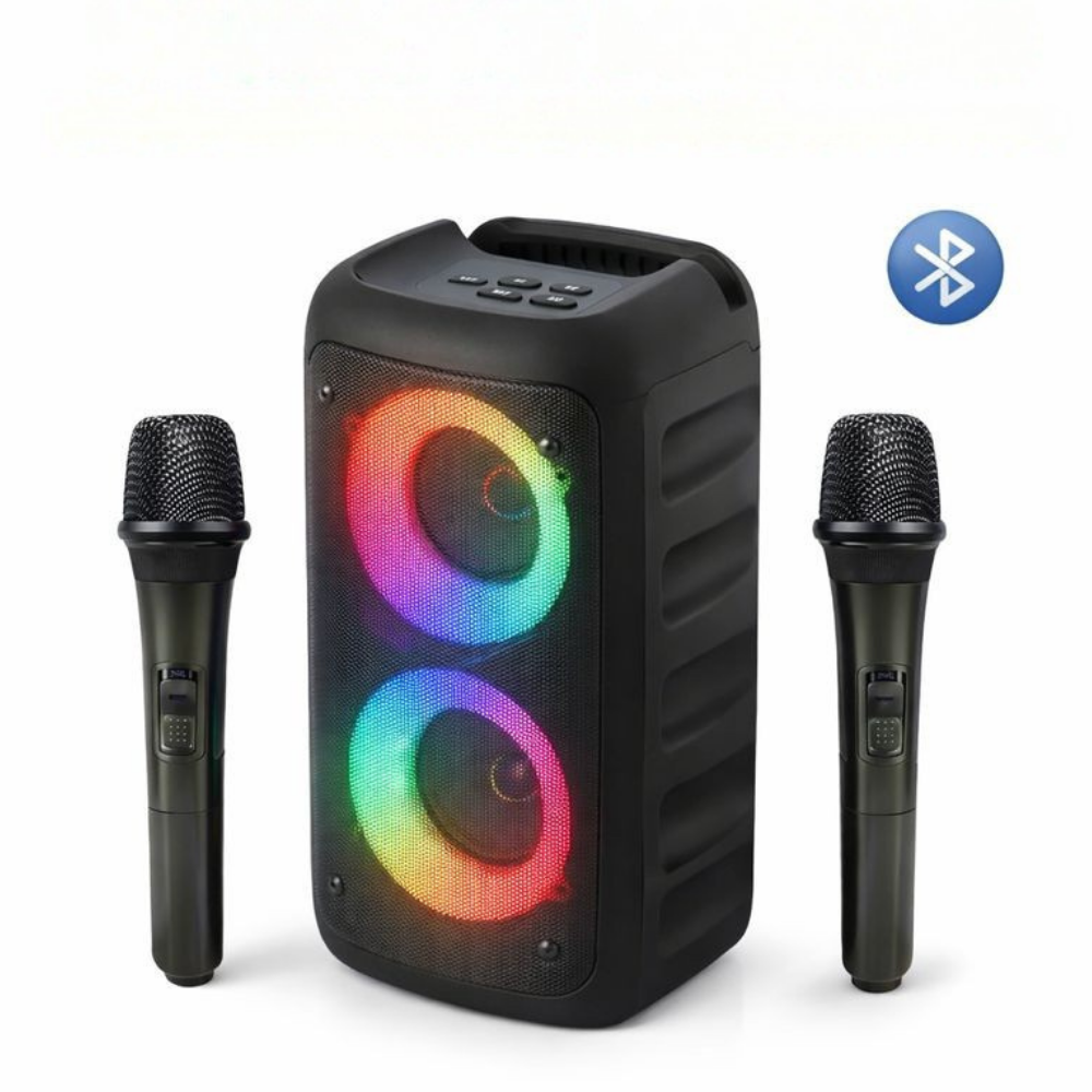 Wireless Portable Karaoke System with Microphones - Lusomart