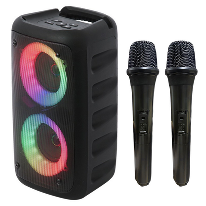 Wireless Portable Karaoke System with Microphones