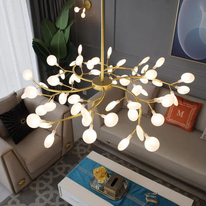 Golden Leaf Hanging Light