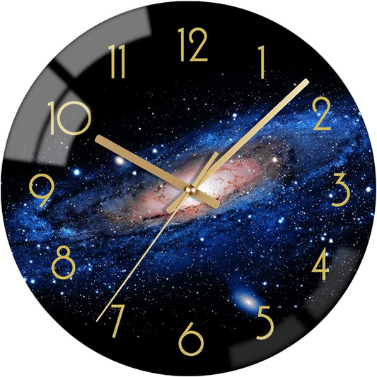 Stylish Glass Wall Clock – Unique Home Decor - Lusomart