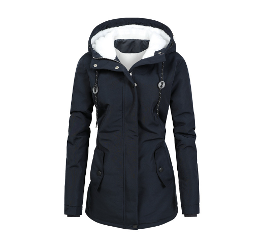 Warm Quilted Waterproof Parka Coat for Ladies