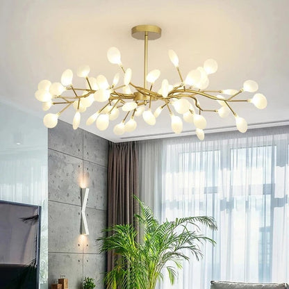 Golden Leaf Hanging Light