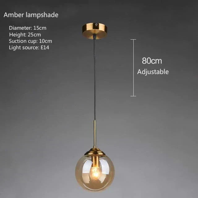 Colorful Drop Glass Pendant Light
