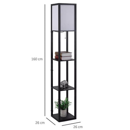 Tall Floor Lamp With Storage Shelves