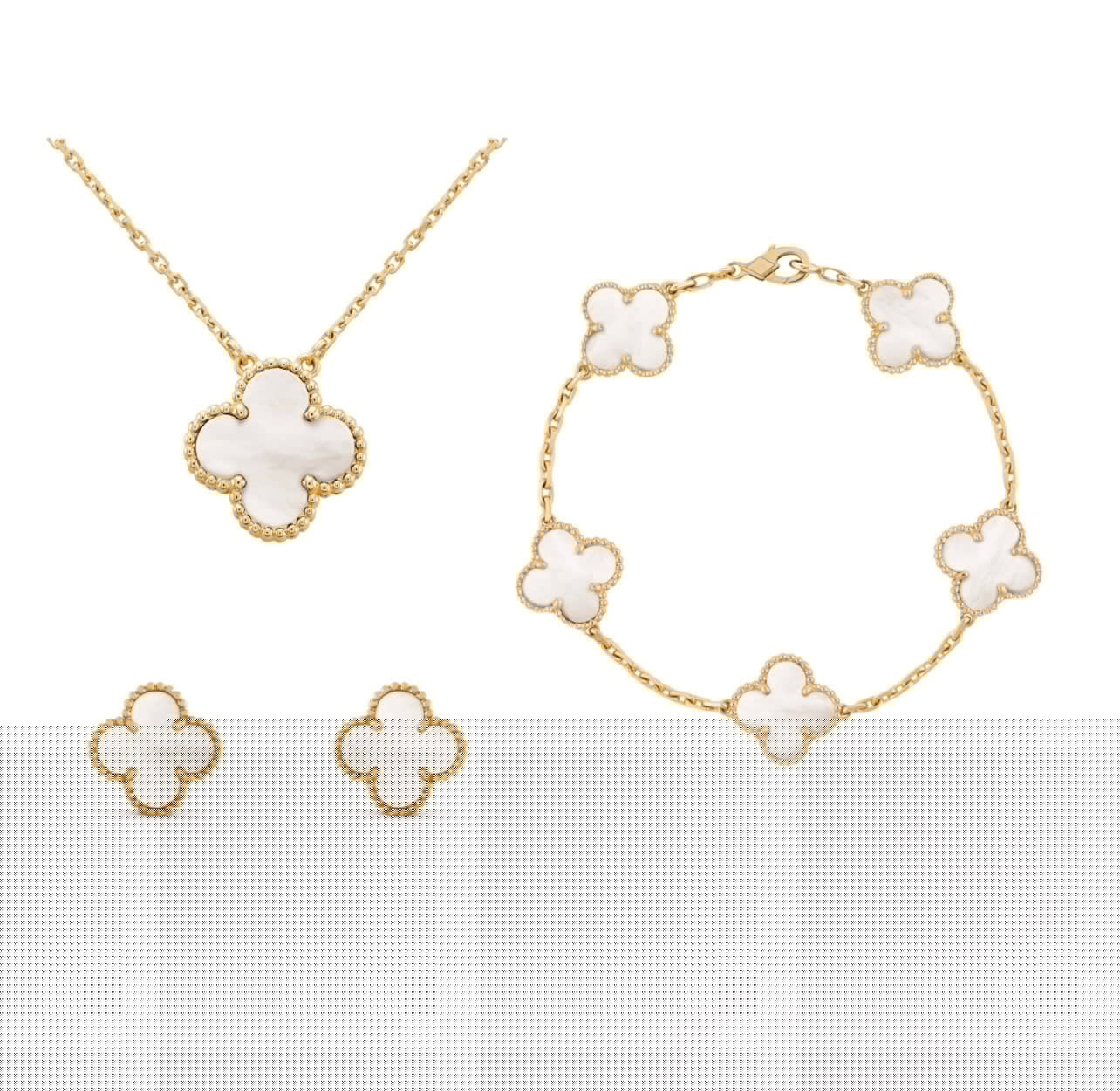 Golden Flower 3 Piece Necklace Earrings Bracelet Set