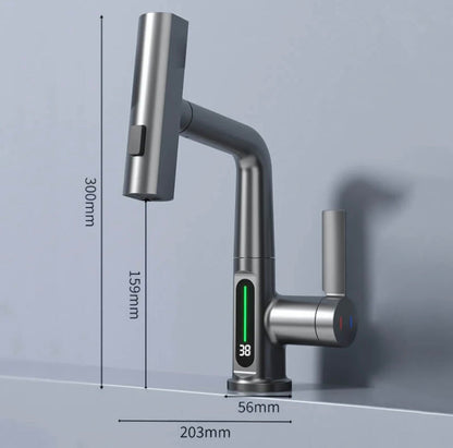 Flexible Kitchen Faucet With Long Extendable Hose
