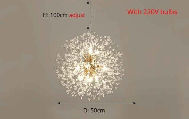 Modern Flower Drop Ceiling Light