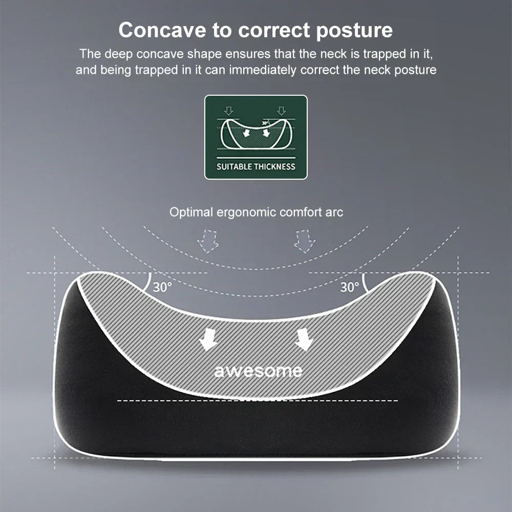 Contoured Neck and Back Support Pillow