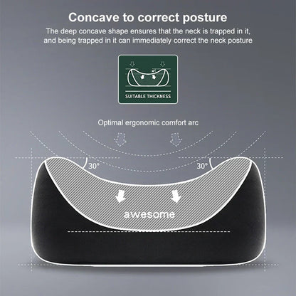 Contoured Neck and Back Support Pillow