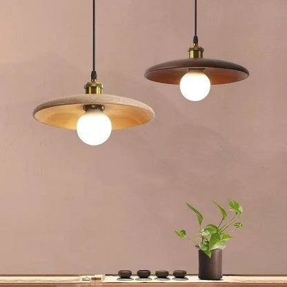 Rustic Wooden Pendant Light With Soft Warm Glow