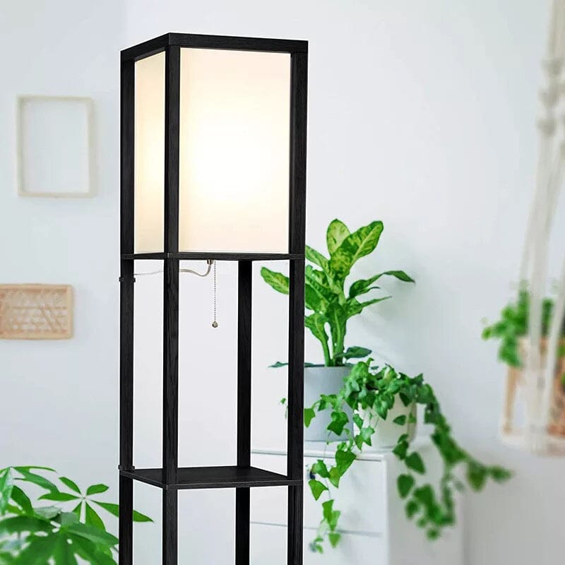 Tall Floor Lamp With Storage Shelves