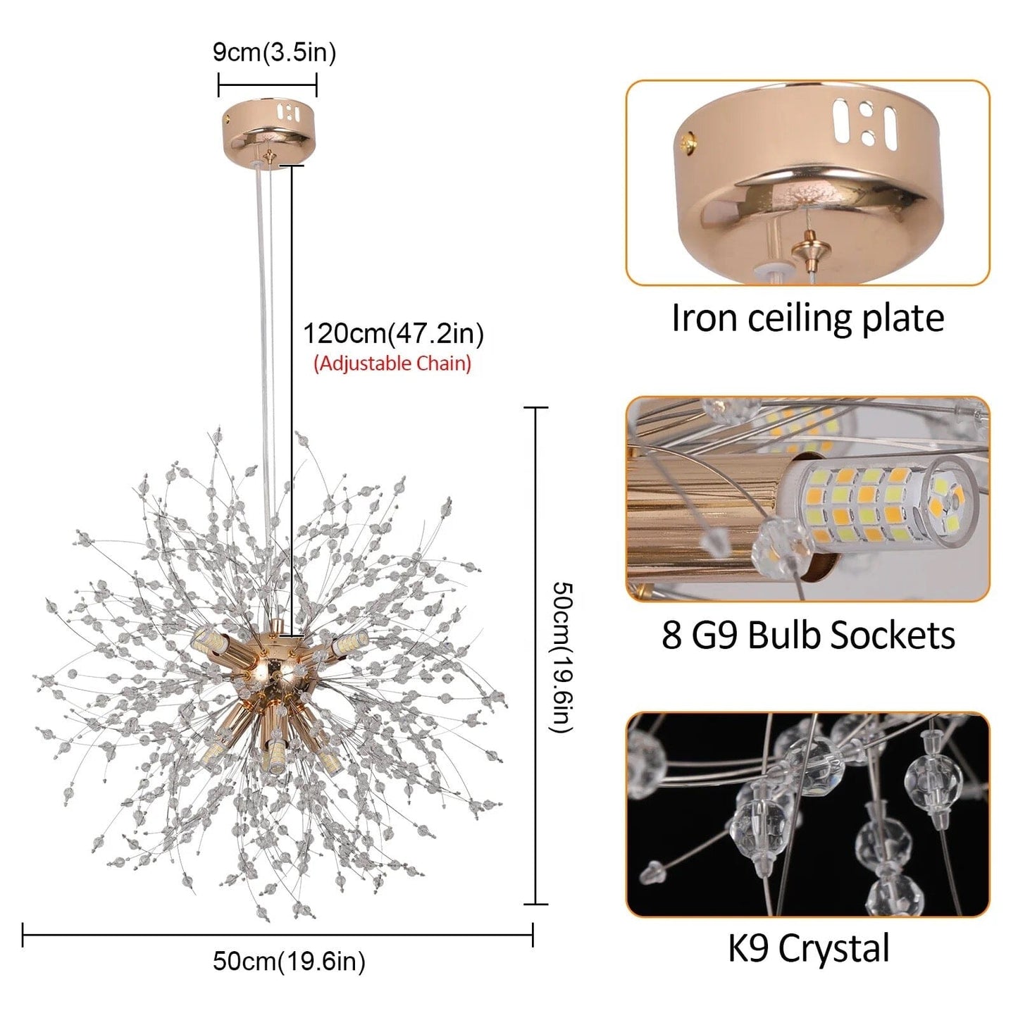 Modern Flower Drop Ceiling Light