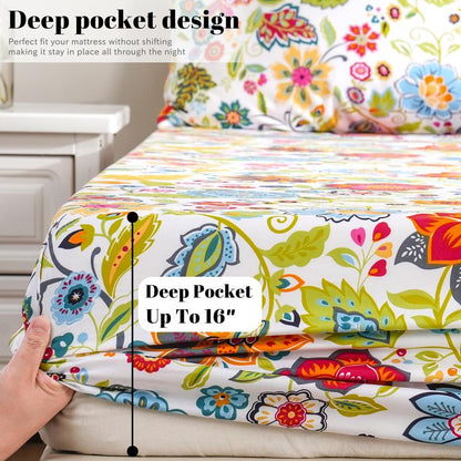 Soft Floral Bed Sheet Set