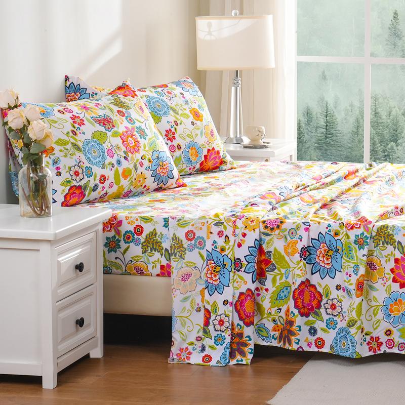 Soft Floral Bed Sheet Set