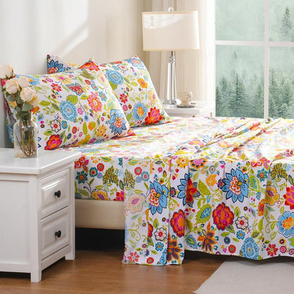 Soft Floral Bed Sheet Set