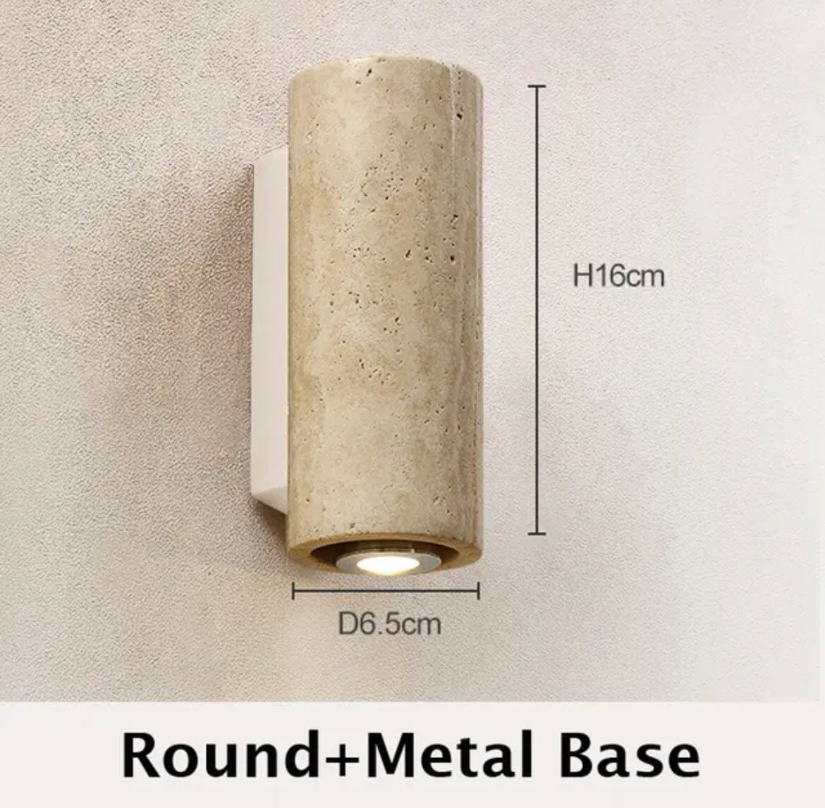 Dark Marble Wall Light Fixture