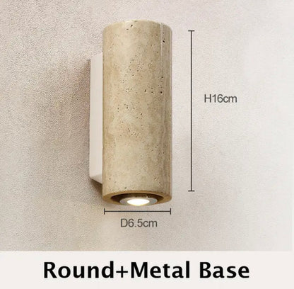 Dark Marble Wall Light Fixture