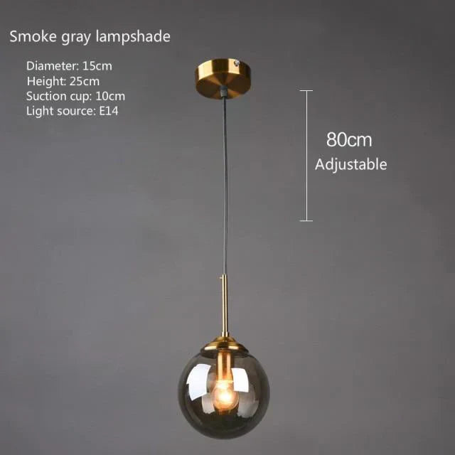 Colorful Drop Glass Pendant Light
