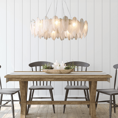 Luxury Feather Crystal Chandelier