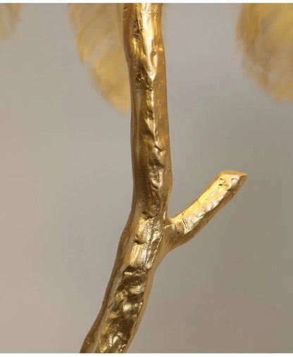 Delicate White Feather Floor Lamp