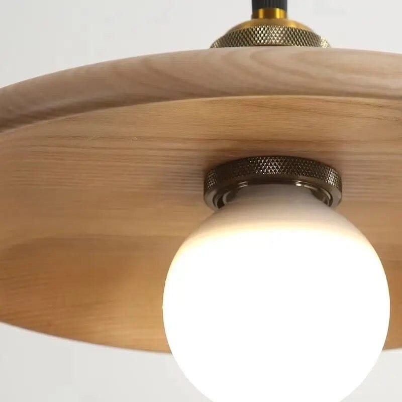 Rustic Wooden Pendant Light With Soft Warm Glow