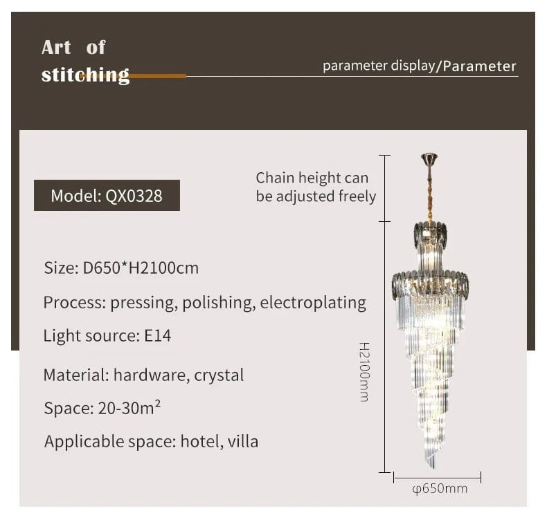 Elegant Crystal Pendant Chandelier