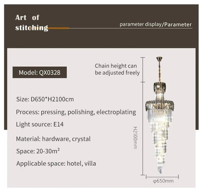 Elegant Crystal Pendant Chandelier