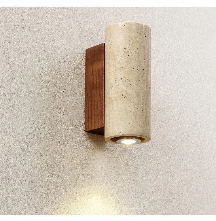 Dark Marble Wall Light Fixture