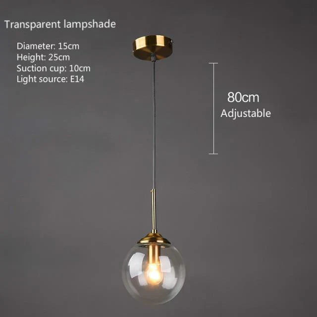 Colorful Drop Glass Pendant Light