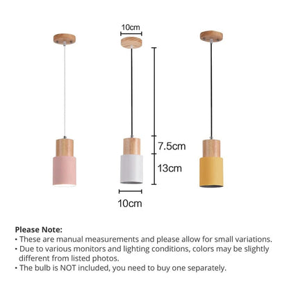 Natural Wood Hanging Light Fixtures