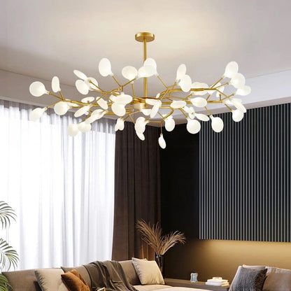 Golden Leaf Hanging Light
